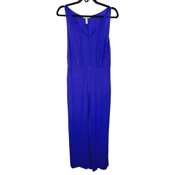 Nordstrom Leith Sleeveless Button Front Wide Leg Jumpsuit Size Small - Picture 4 of 12